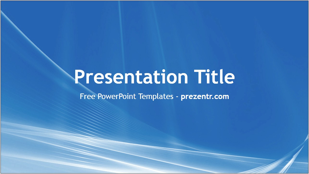 Free Blue And White Powerpoint Templates