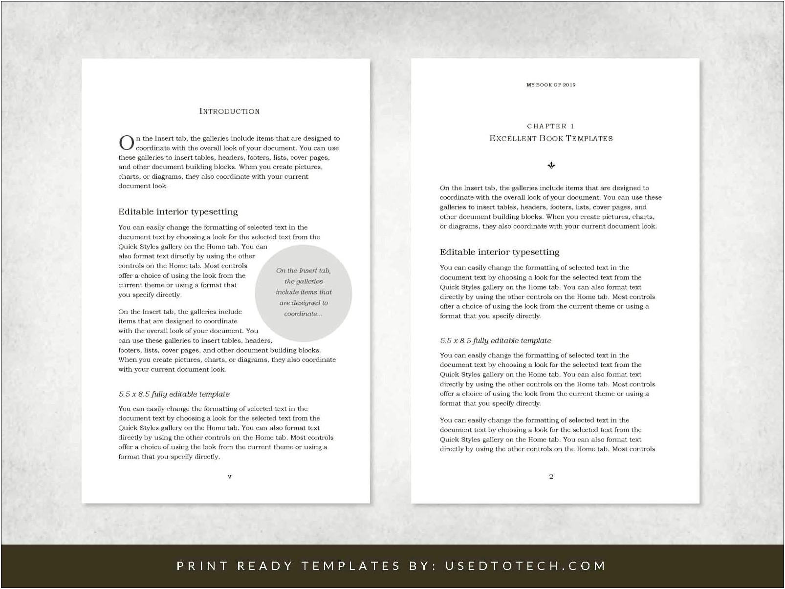 Free Book Interior Templates In Word