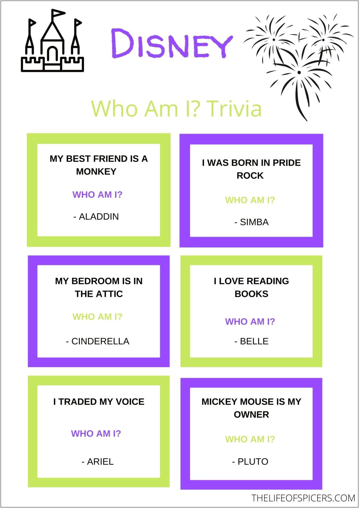 Free Book Quizzing Printables Or Templates For Kindergarten