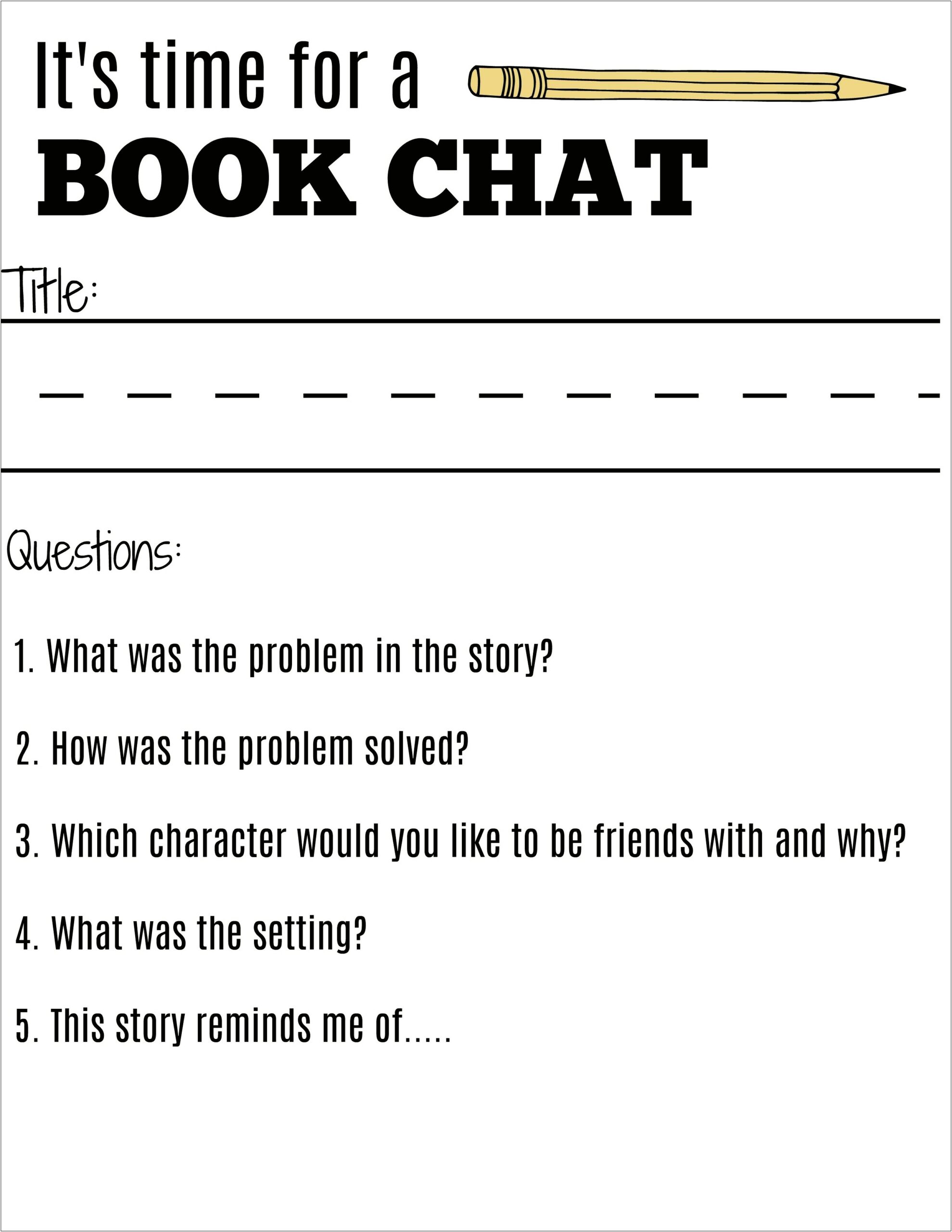 Free Book Report Templates 2nd Grade