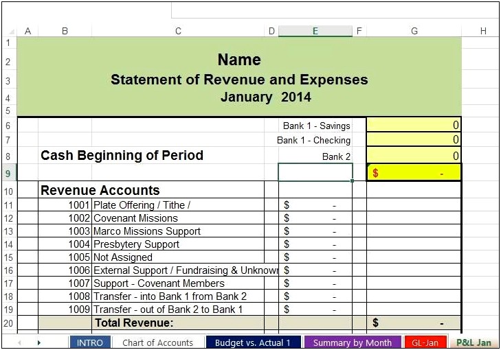 Free Bookkeeping Spreadsheet Templates For Small Business