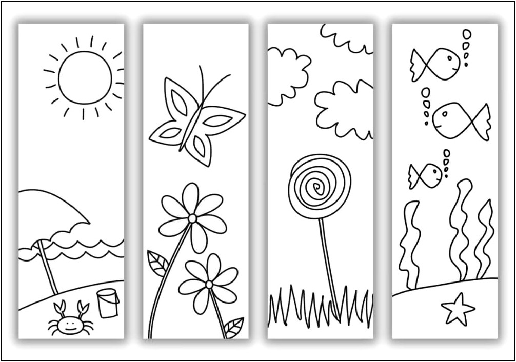 Free Bookmark Templates Front And Back