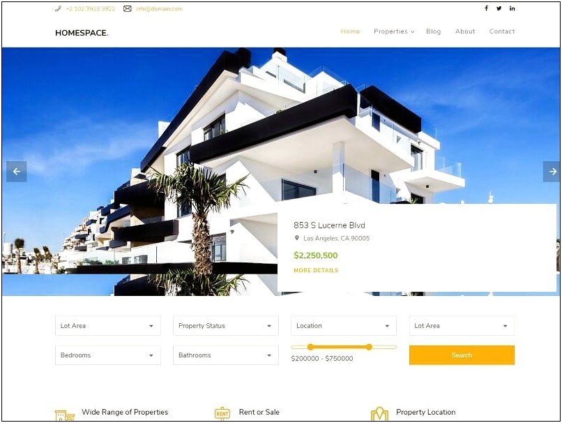 Free Bootstrap 4 Real Estate Template