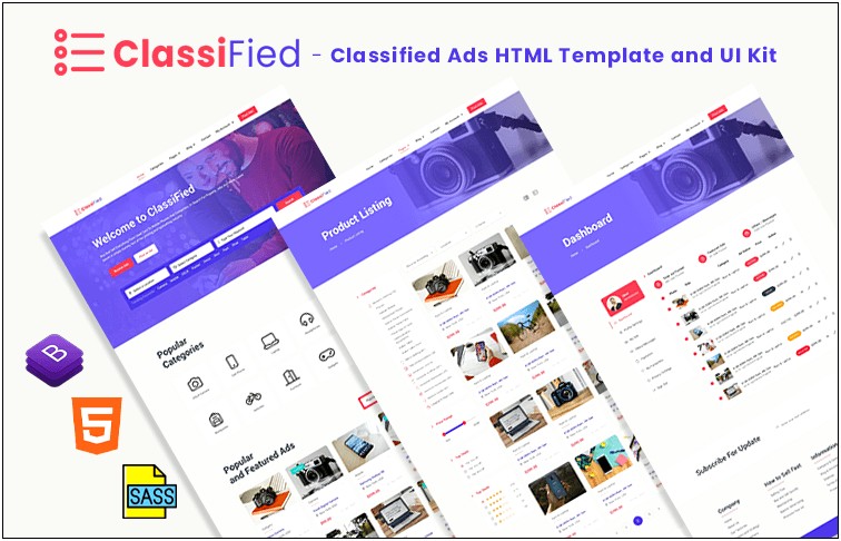 Free Bootstrap Html5 Classified Ads Template