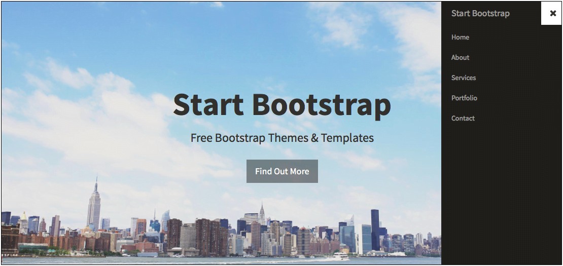 Free Bootstrap One Page Portfolio Template