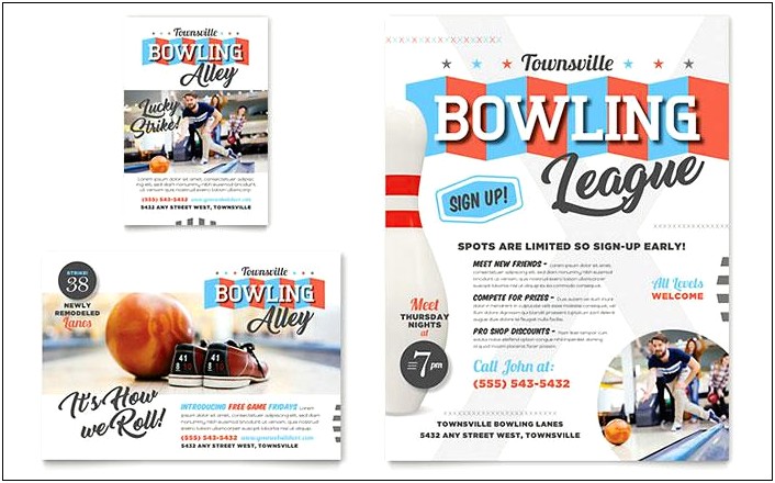 Free Bowling Flyer Templates For Microsoft Word