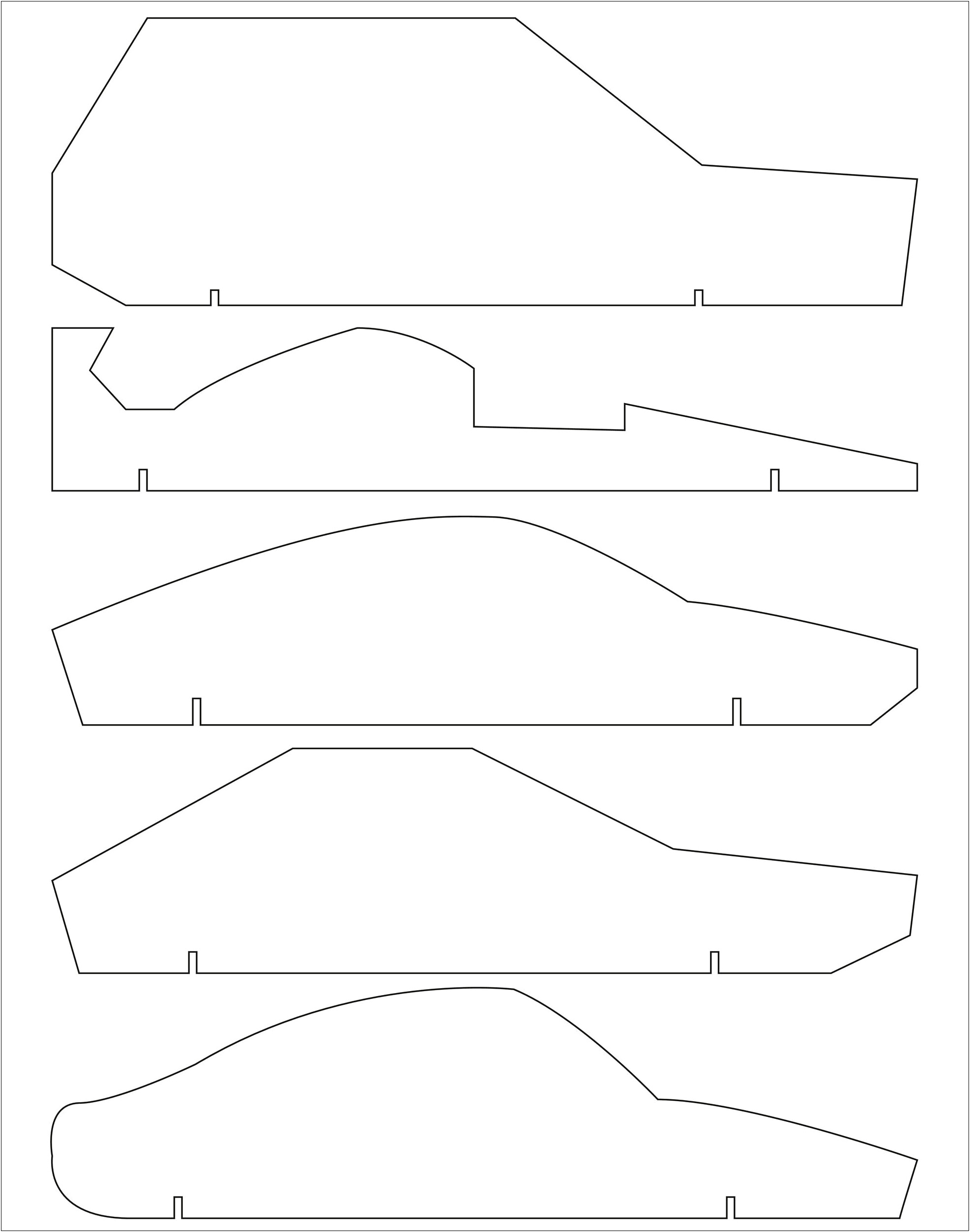 Free Boy Scout Pinewood Derby Car Templates