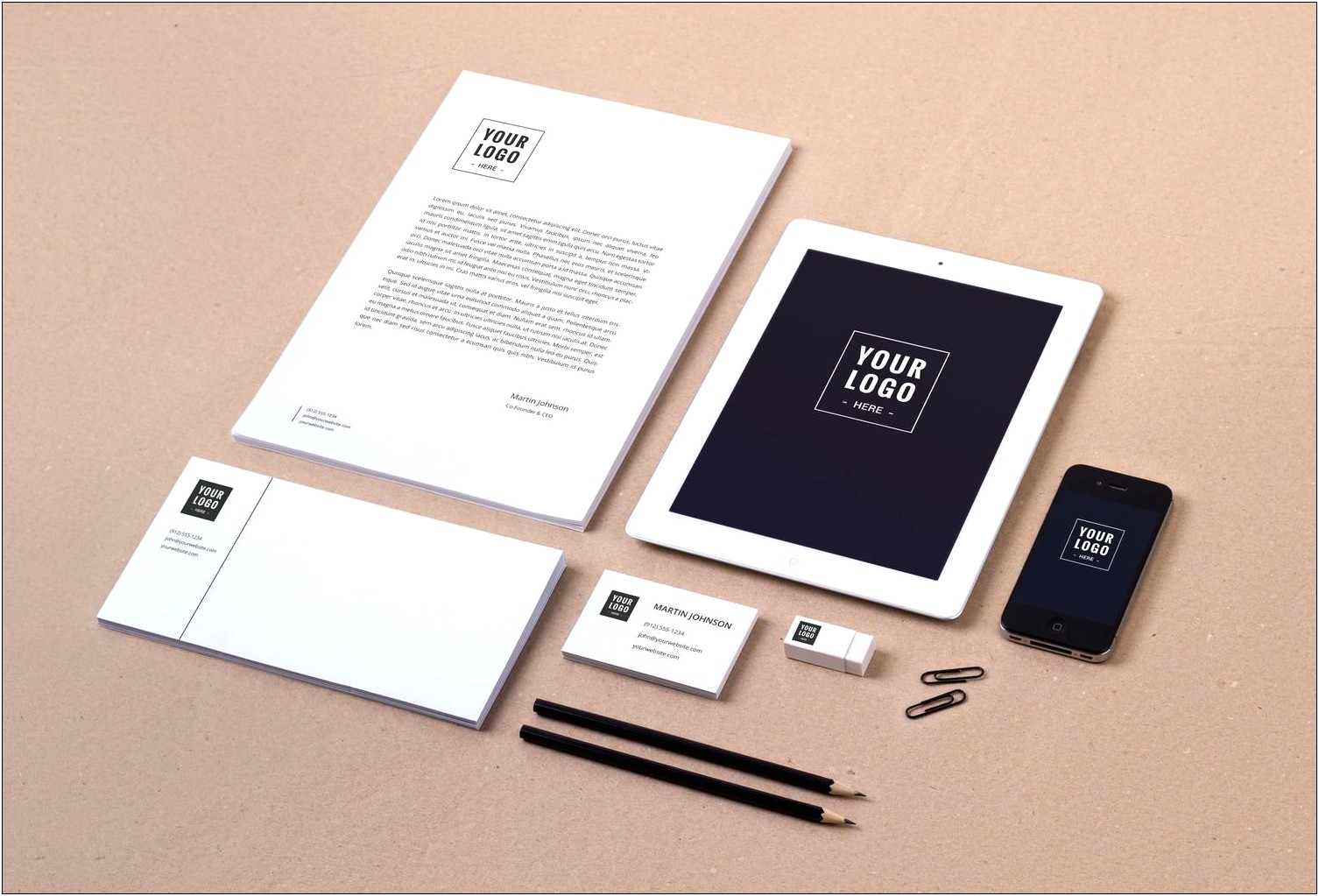 Free Brand Style Guide Mockup Template