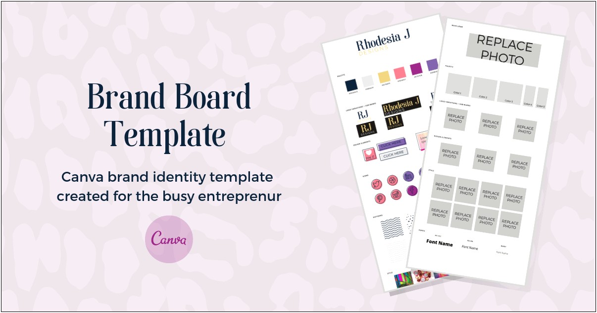 Free Brand Style Guide Template Canva