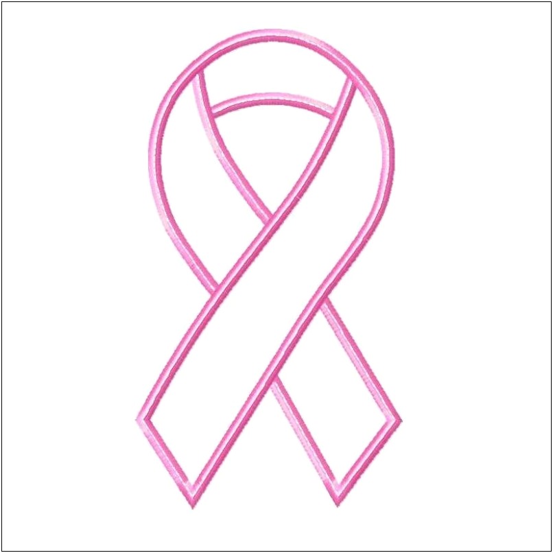 Free Breast Cancer Ribbon Stencil Template