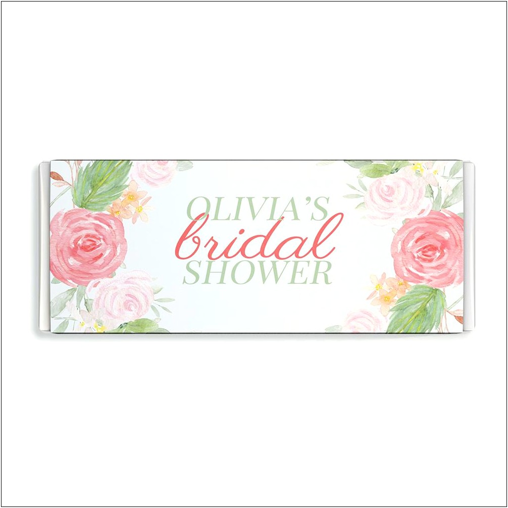 Free Bridal Shower Candy Bar Wrapper Template