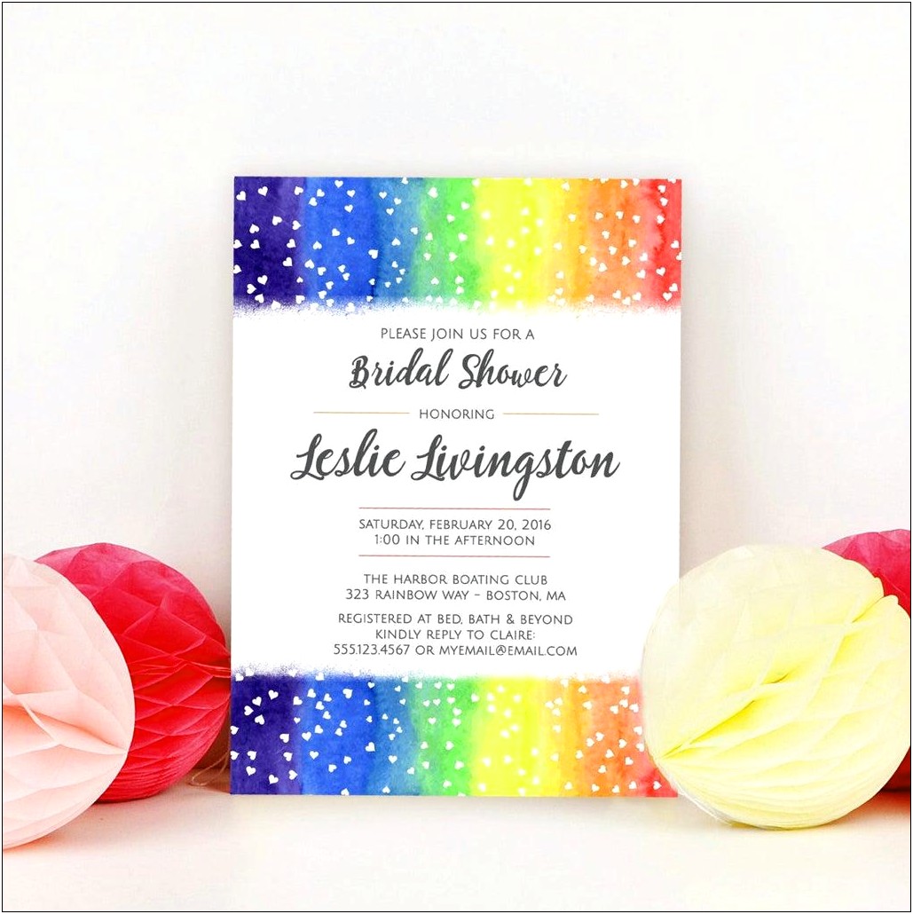 Free Bridal Shower Email Invitation Templates