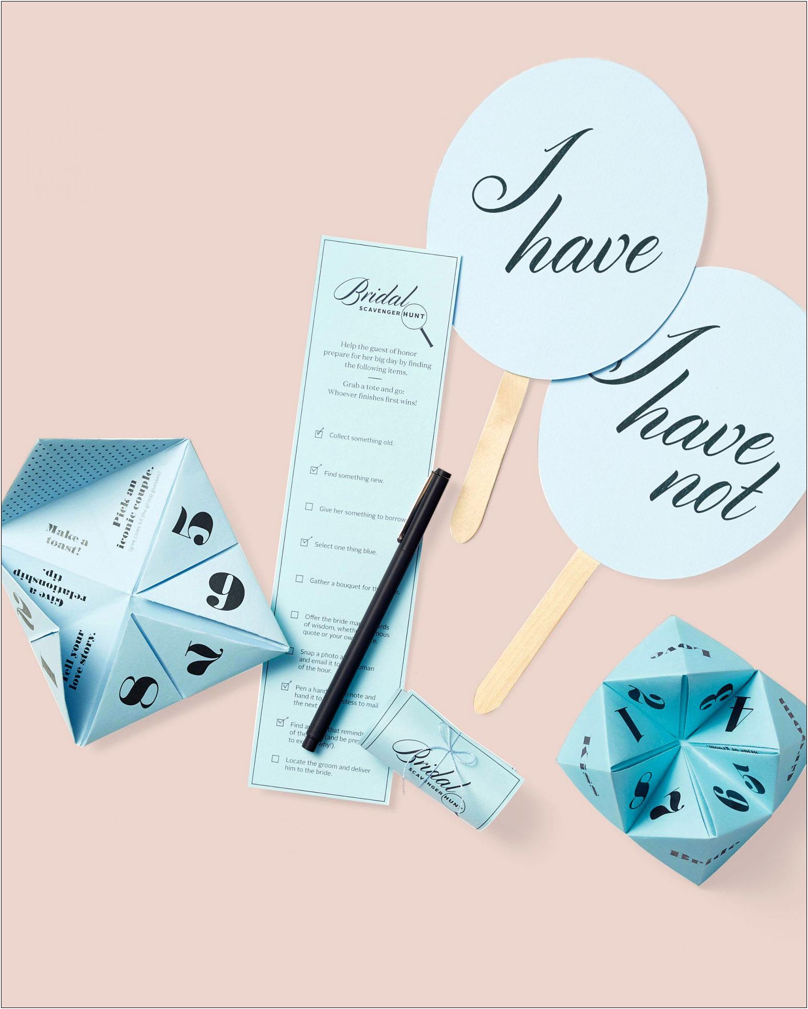 Free Bridal Shower Games Templates Without Download