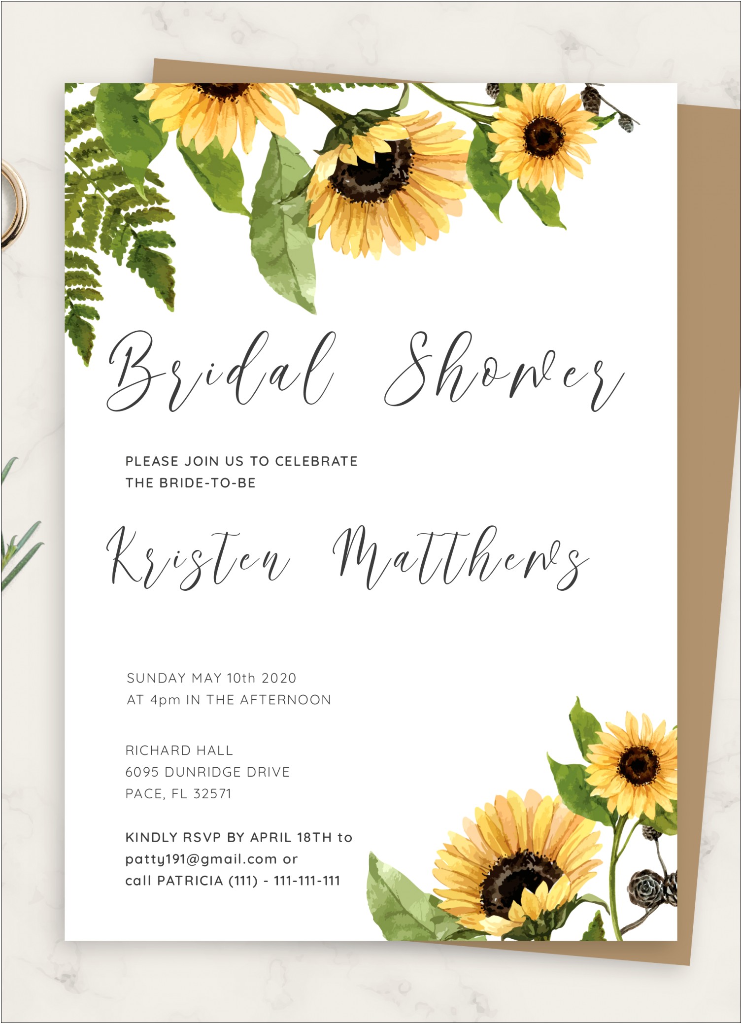 Free Bridal Shower Invitation Templates For Word