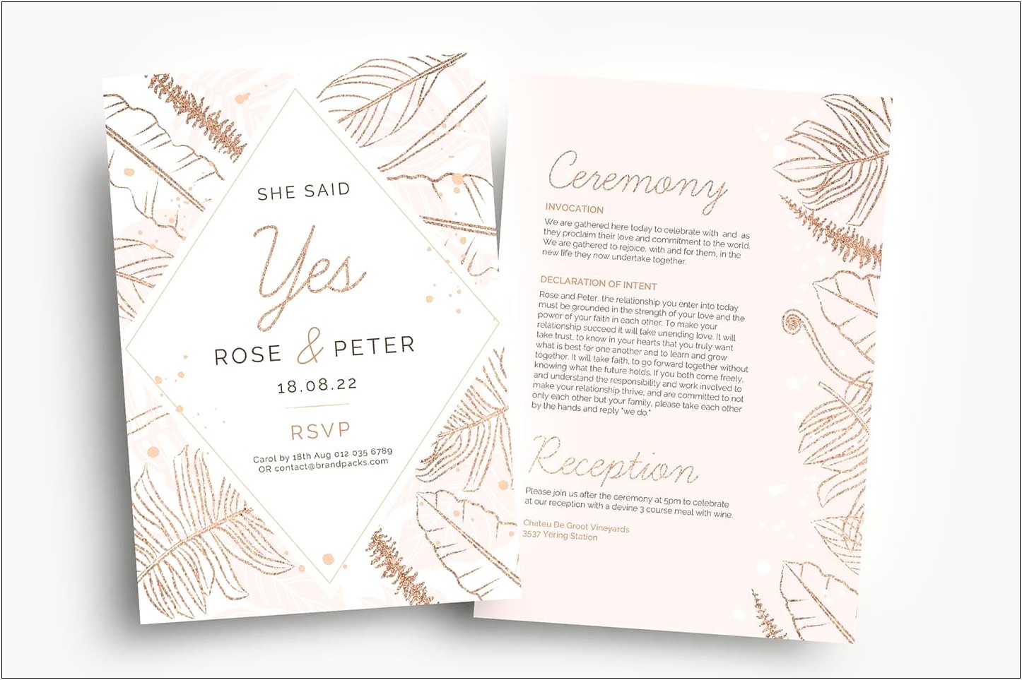 Free Bridal Shower Welcome Template Rose Gold