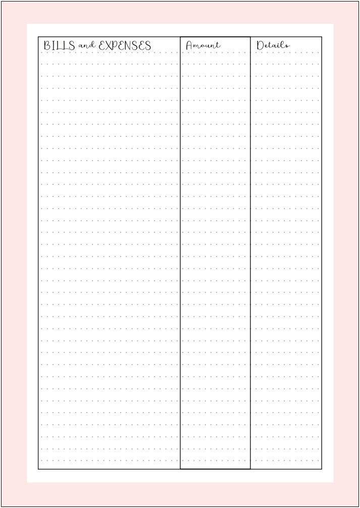 Free Budget Template I Can Print