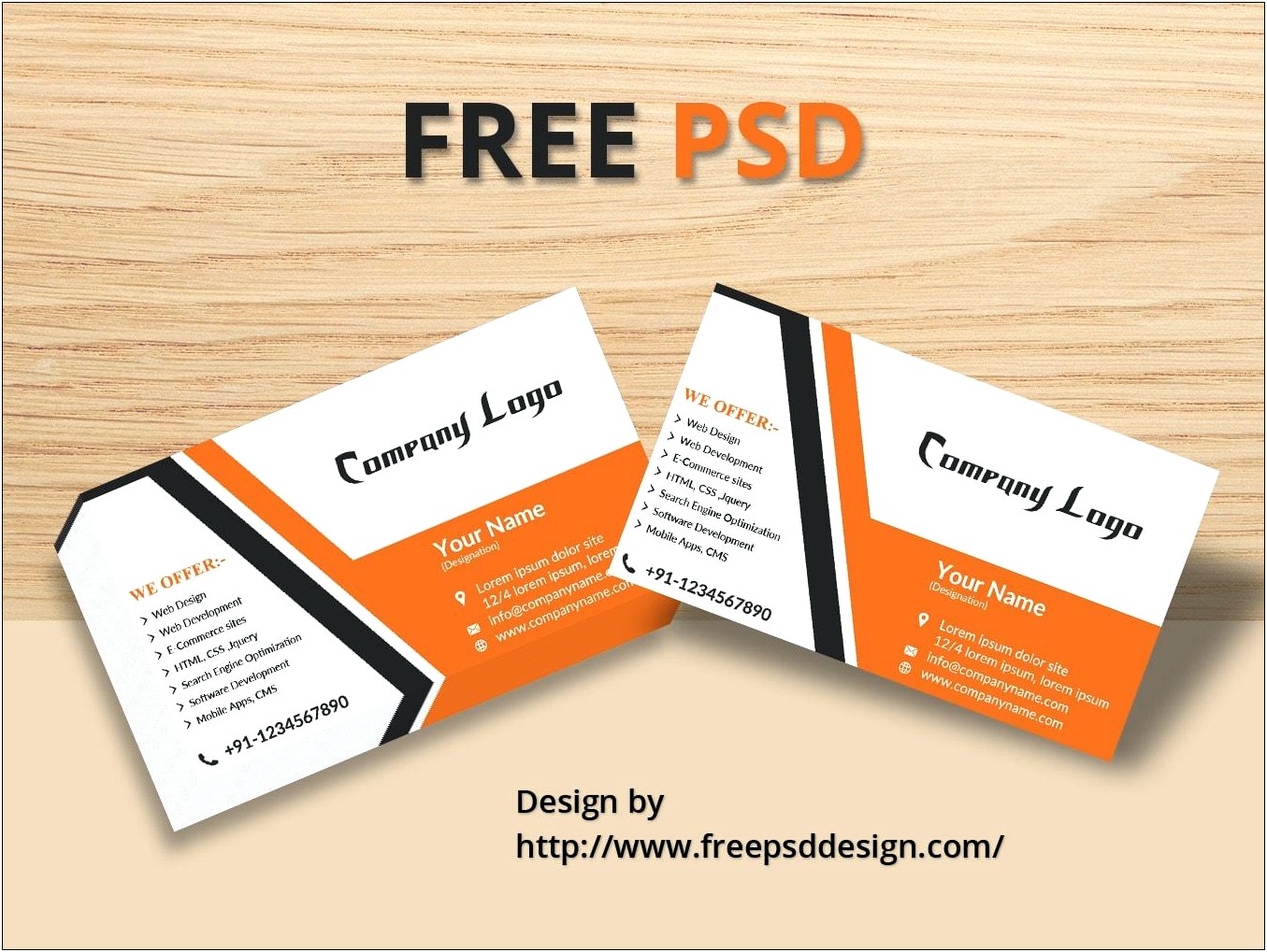 Free Business Card Psd Template Download