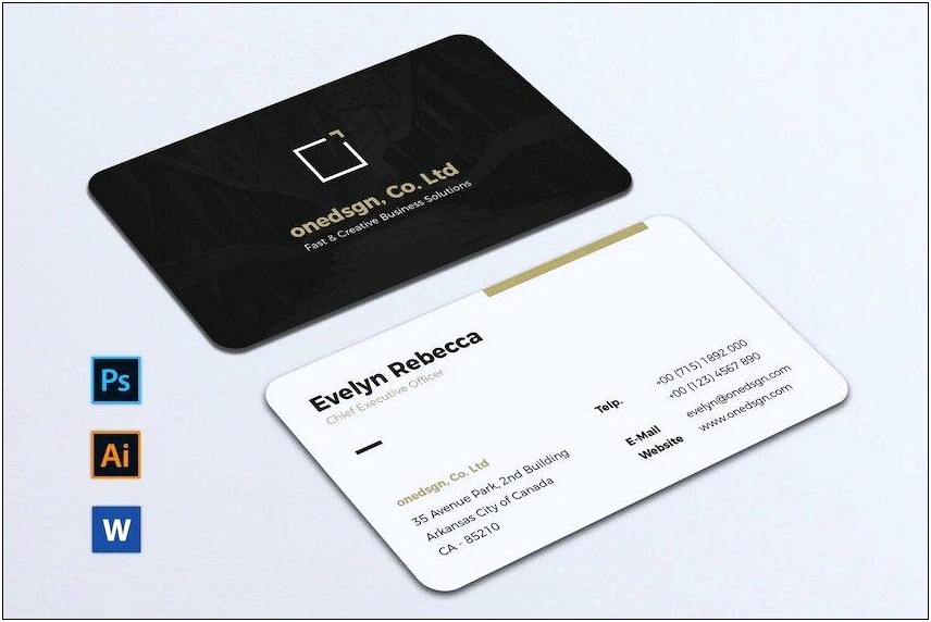 Free Business Card Template For Publisher
