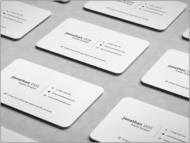 Free Business Card Template Photoshop Xd