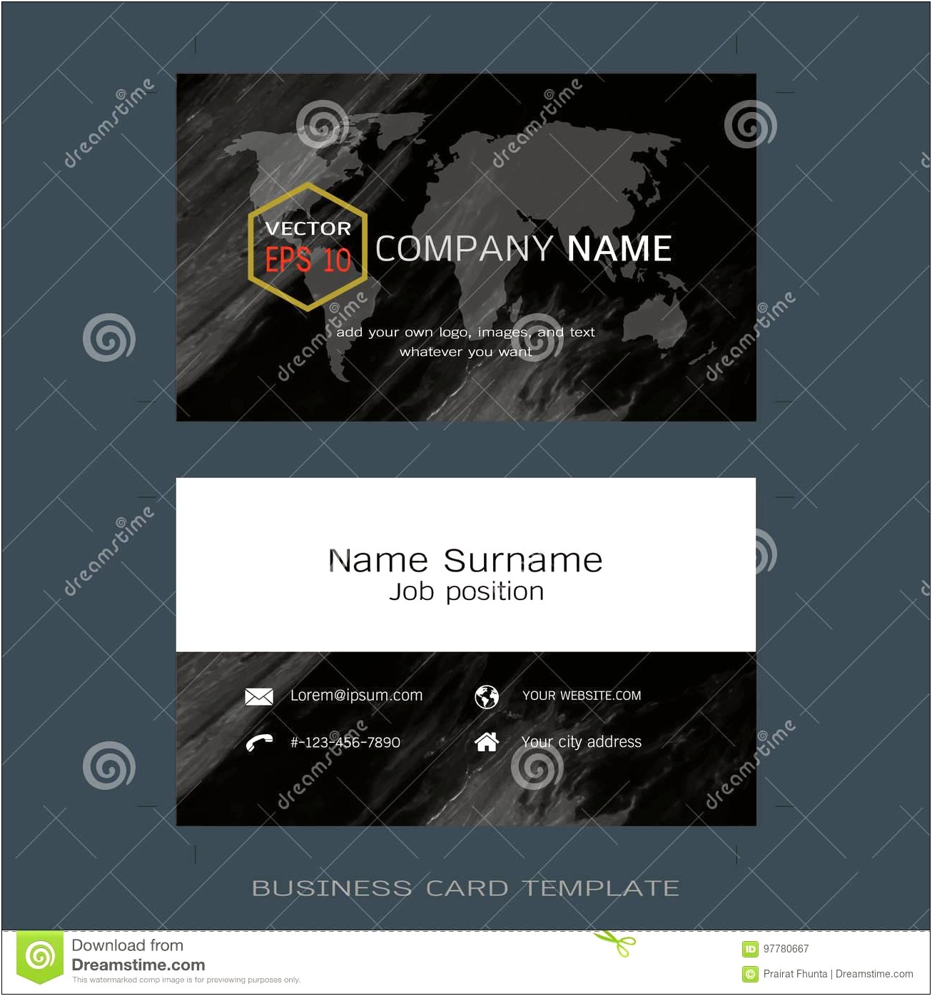 Free Business Card Template Print Your Own