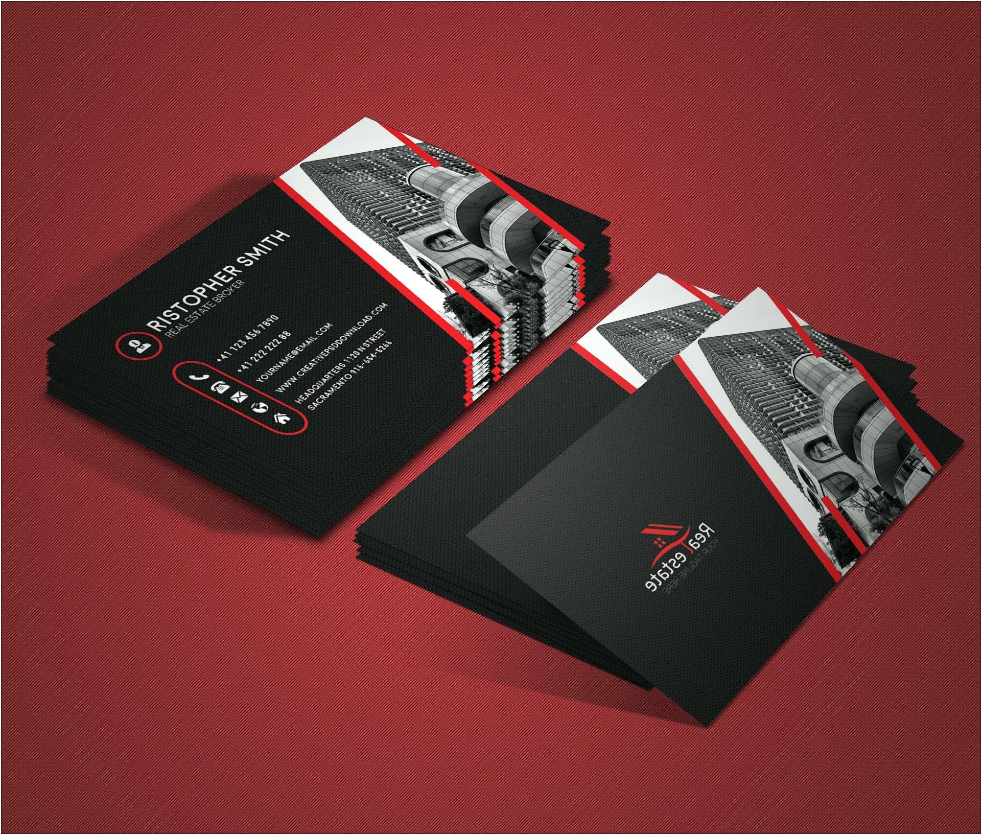 Free Business Card Template Word Document