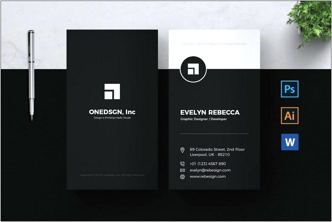 Free Business Card Templates Microsoft Works