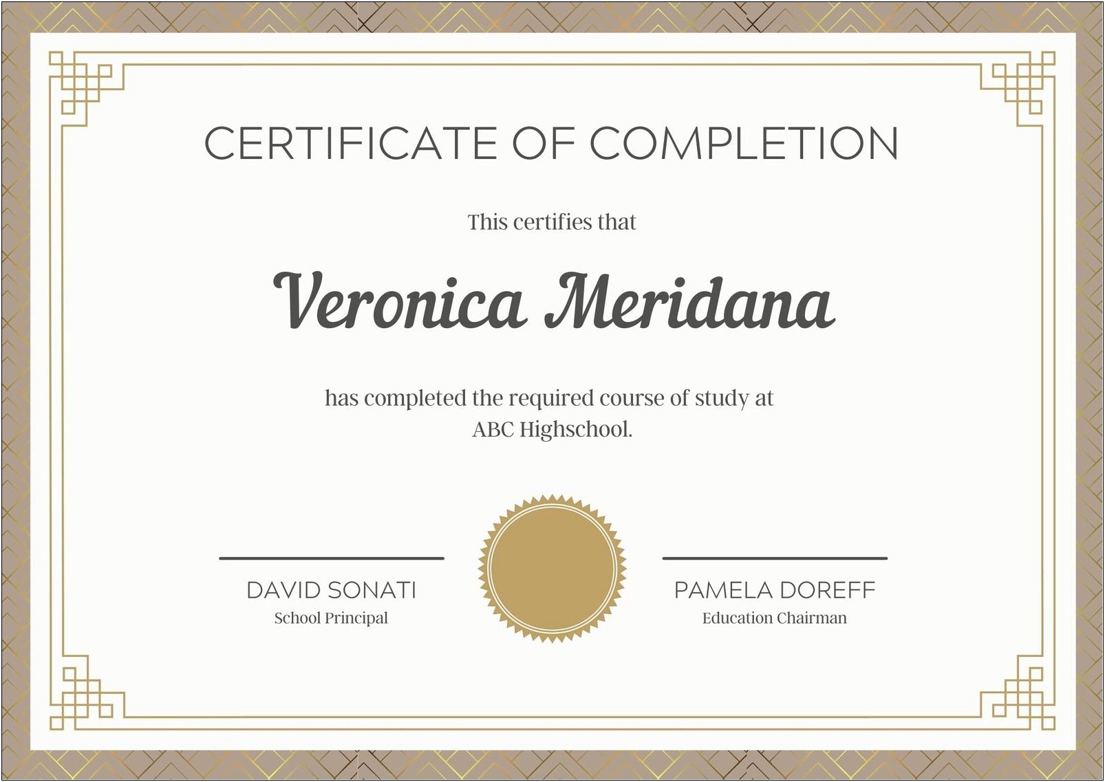 Free Business Certificate Of Completion Templates