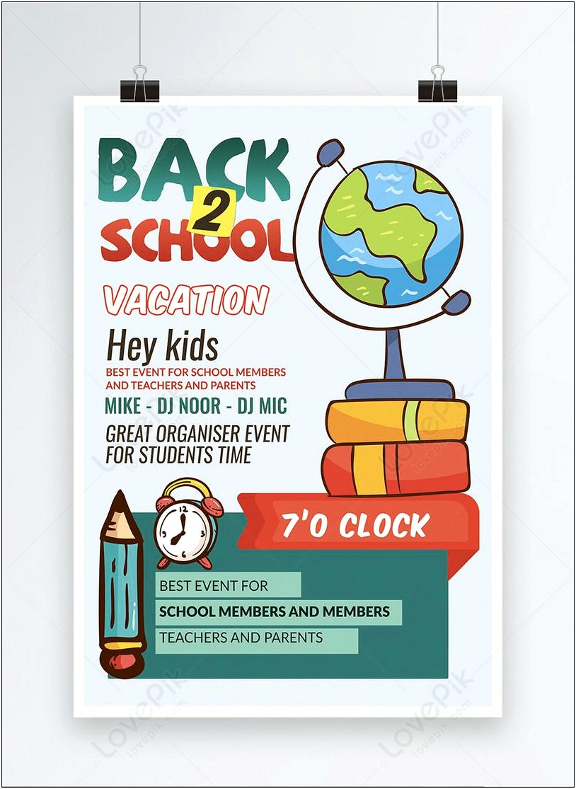 Free Business Flyer Templates School Events
