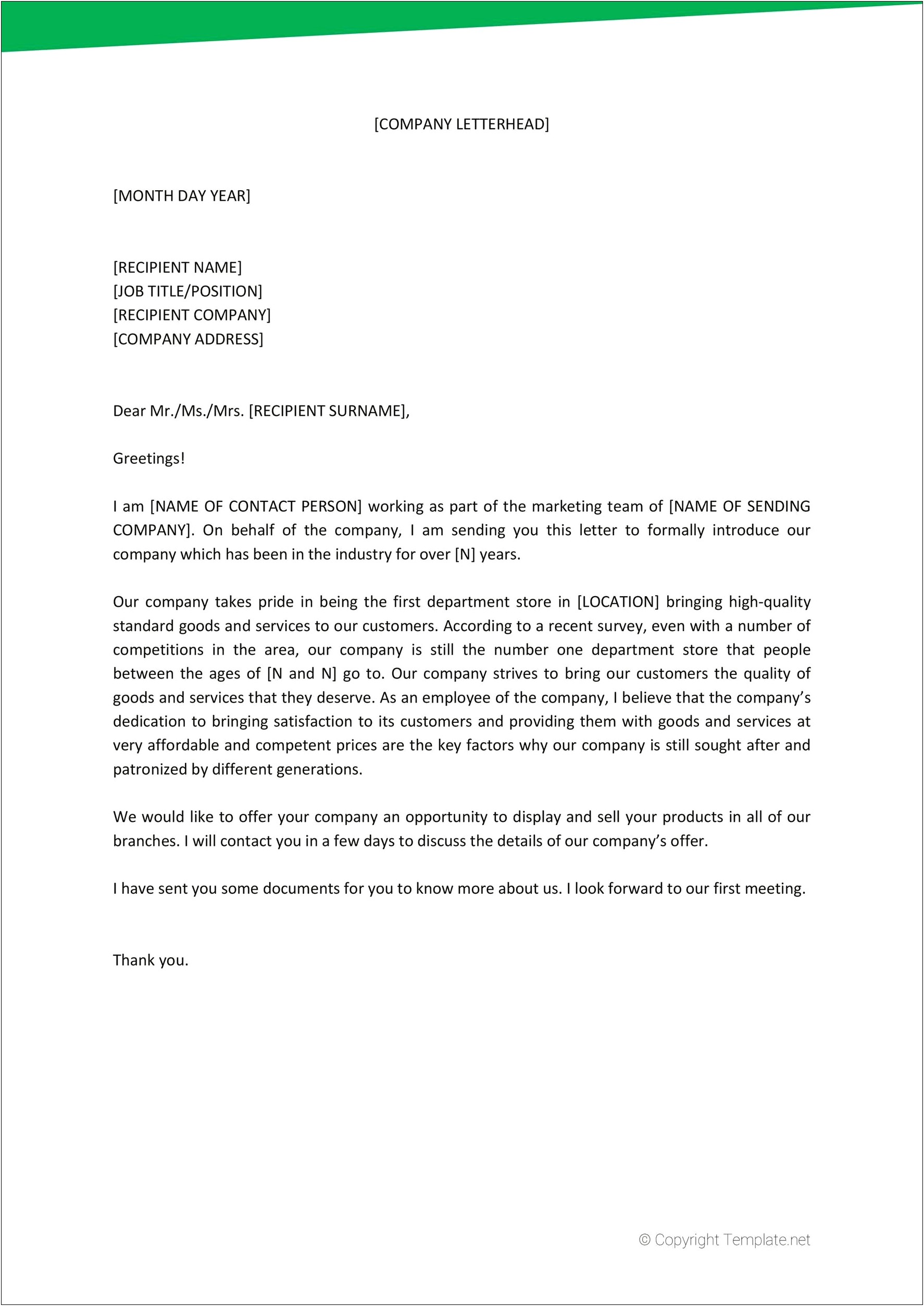 Free Business Letter Templates For Internet Marketers