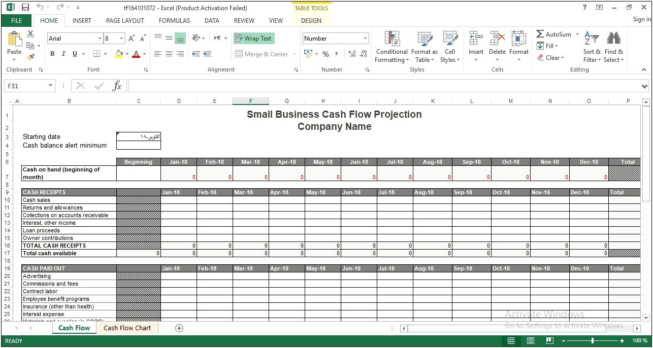 Free Business Plan Financial Projections Template Excel