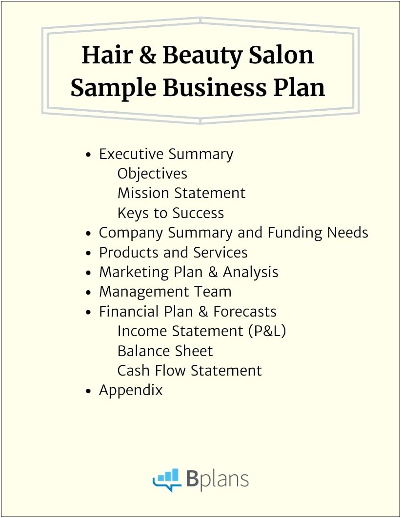 Free Business Plan Template Download Cosmetics