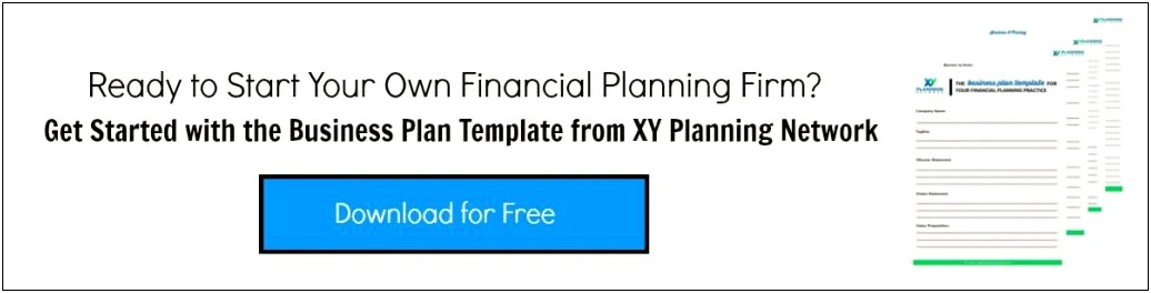 Free Business Plan Template For Financial Advisor