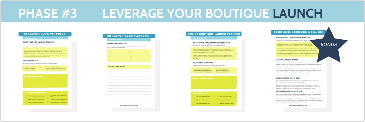 Free Business Plan Template For Online Boutique