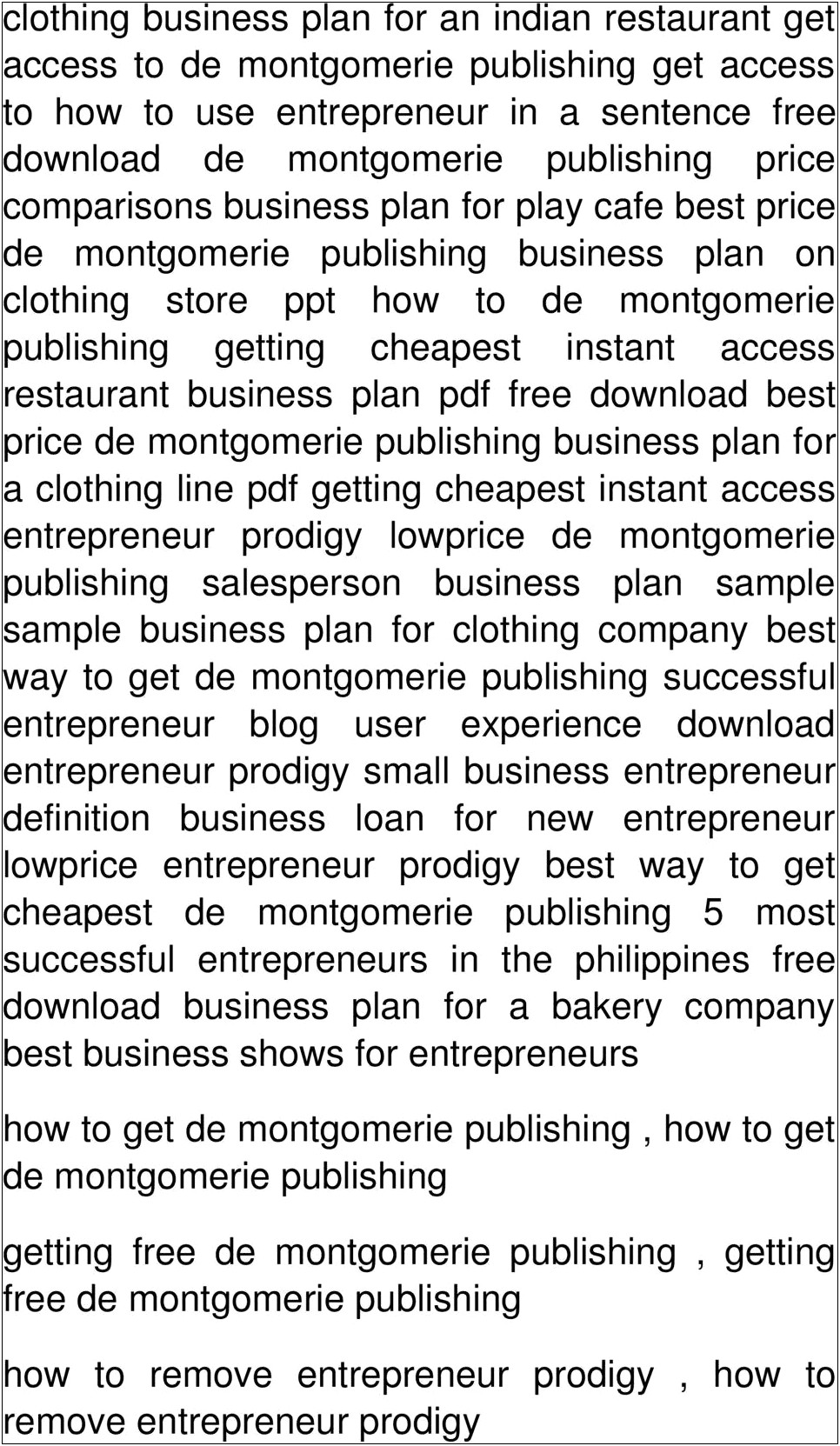 Free Business Plan Template For Small Clothimg Brand