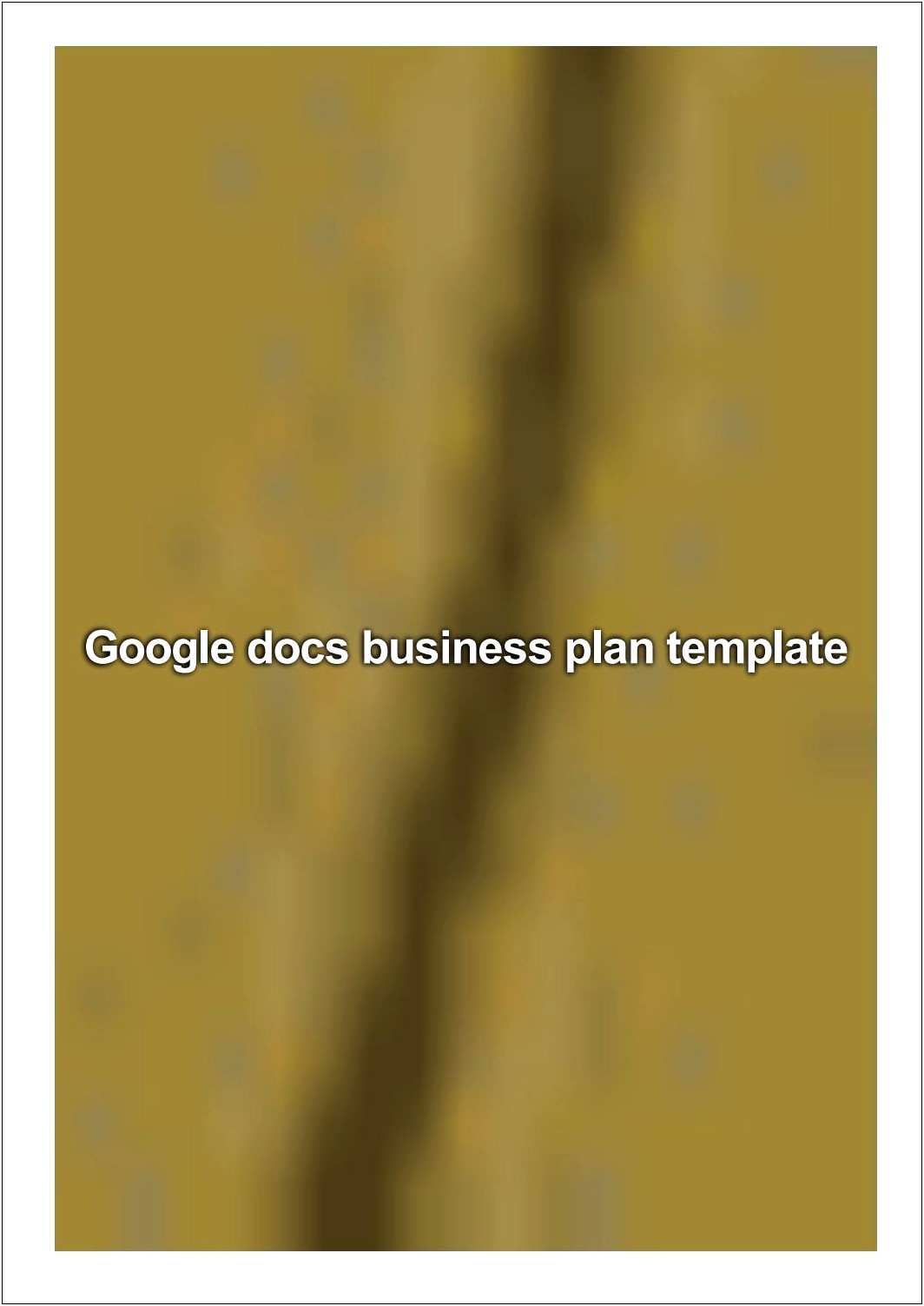 Free Business Plan Template Google Docs