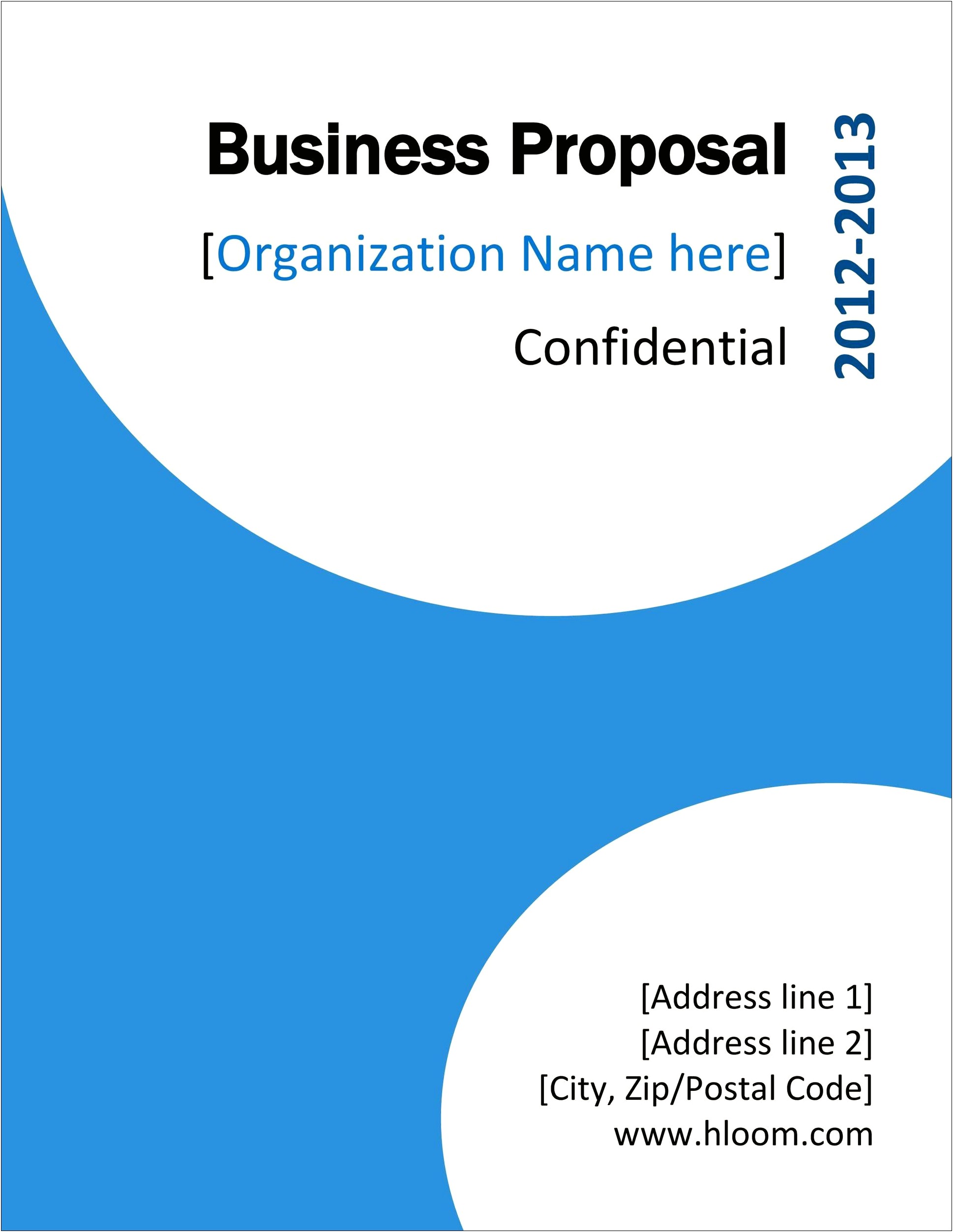 Free Business Proposal Template Pdf Download