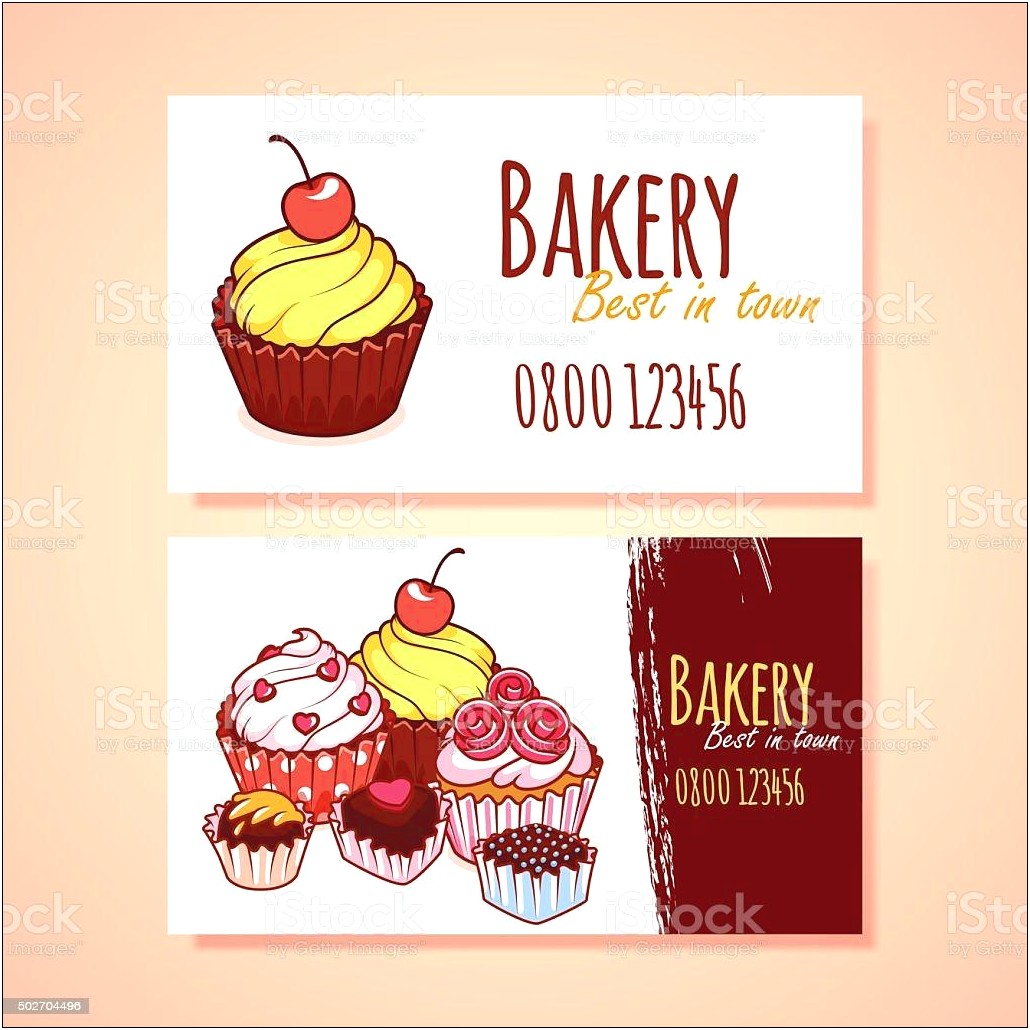 Free Cake Bakery Business Card Templates