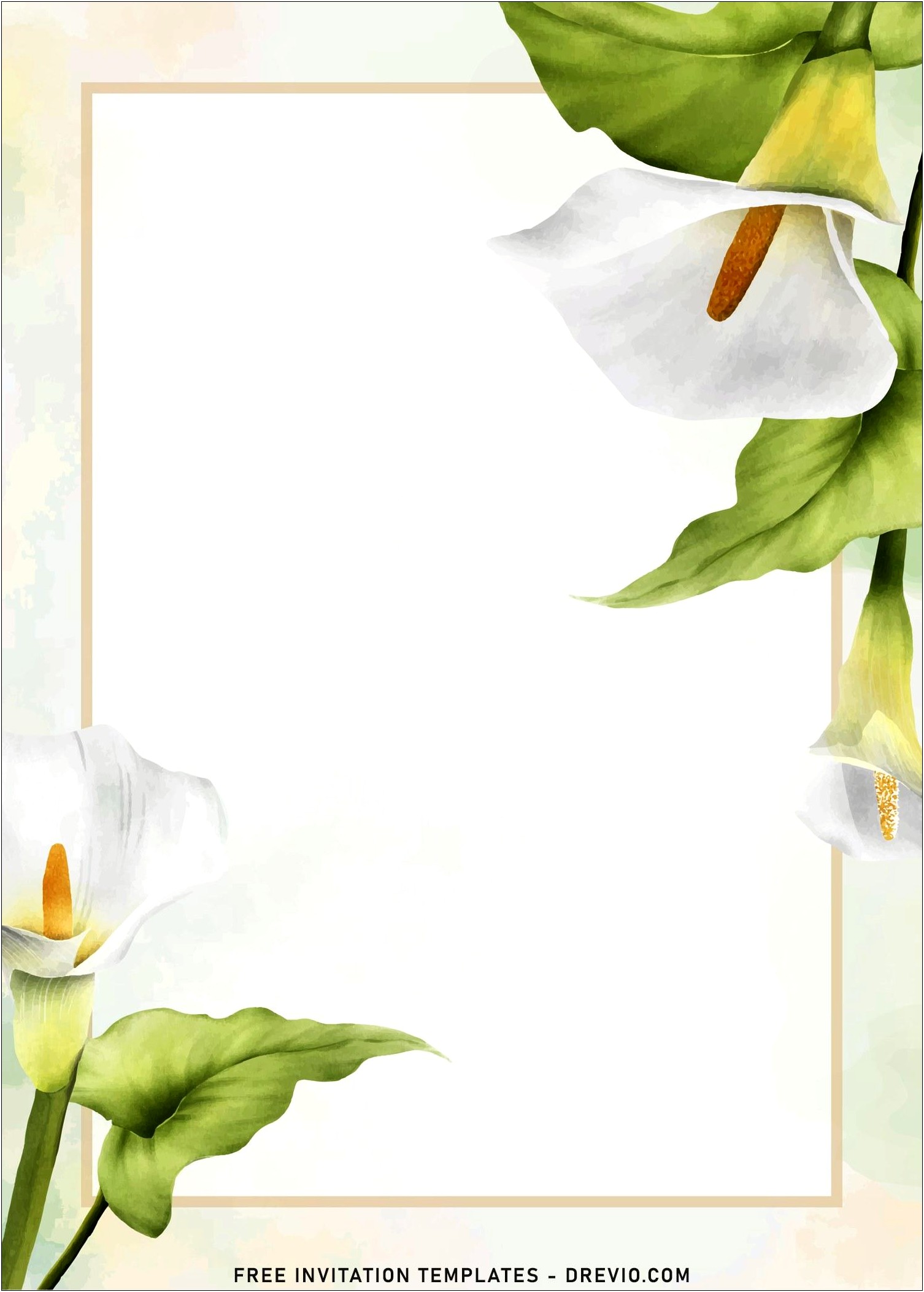 Free Cala Lily Template Made From Cardstock