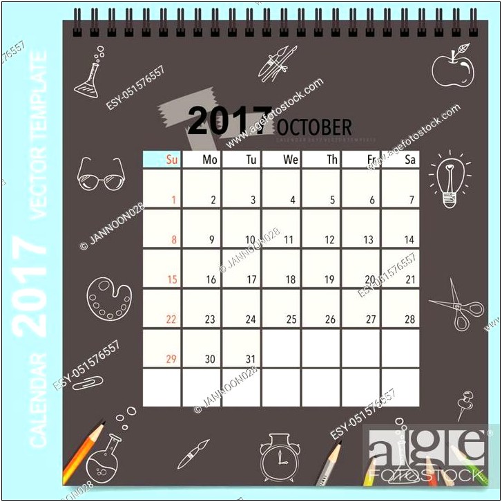 Free Calendar Template 2017 November And December