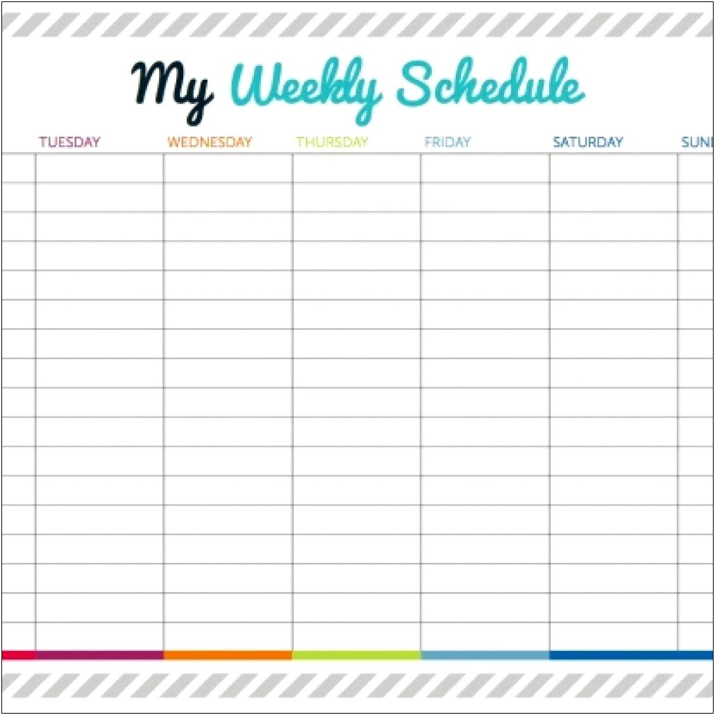 Free Calendar With Times Slots Template