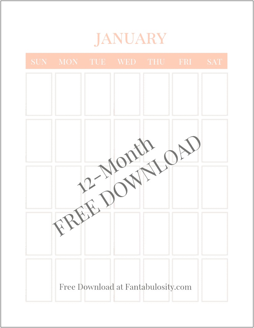 Free Calender Template My Super Busy Week Of