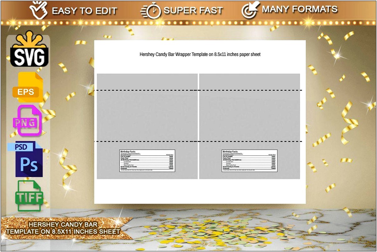 Free Candy Bar Wrapper Template For Mac