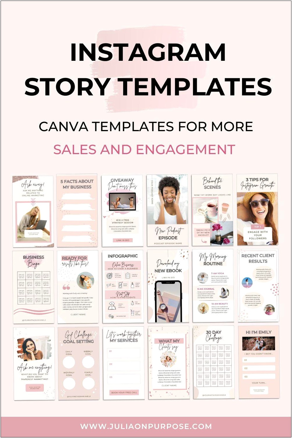 Free Canva Instagram Stories Template Set