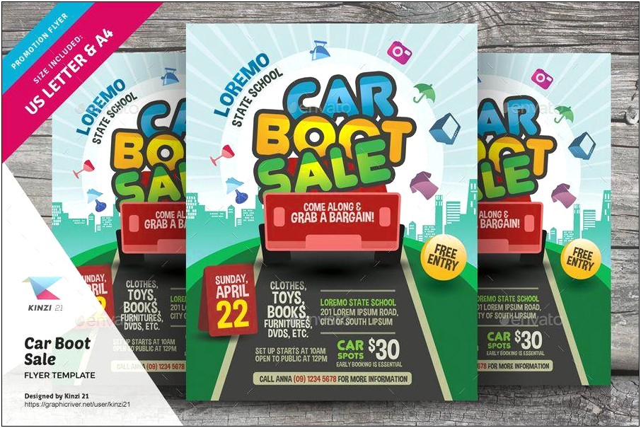 Free Car Boot Sale Flyer Template