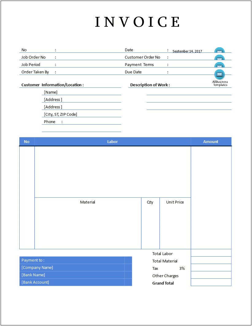 Free Car Rental Invoice Template Word