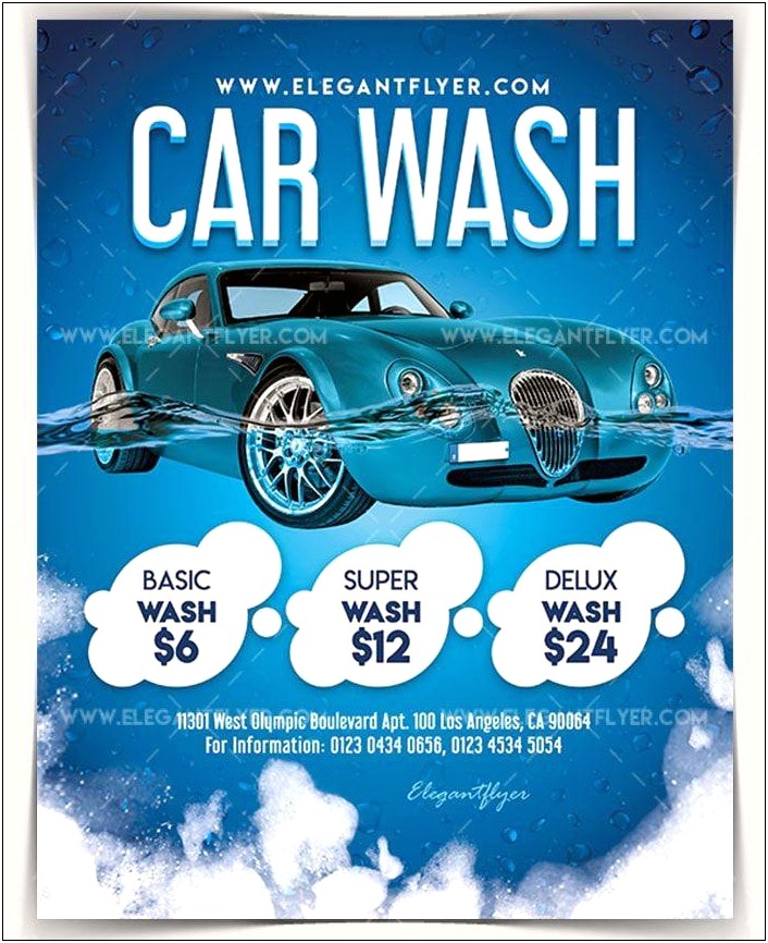 Free Car Wash Psd Flyer Template