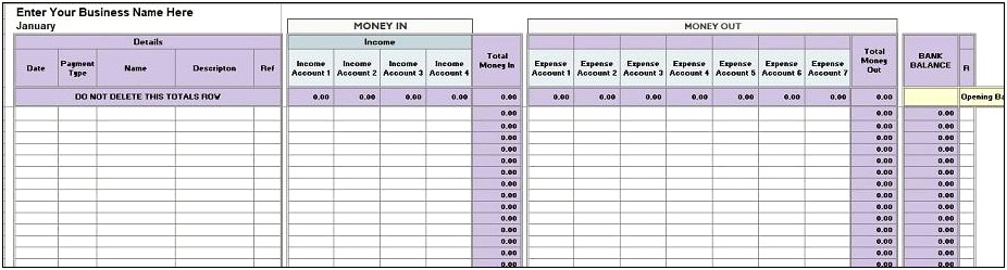Free Cash Book Template Excel Nz