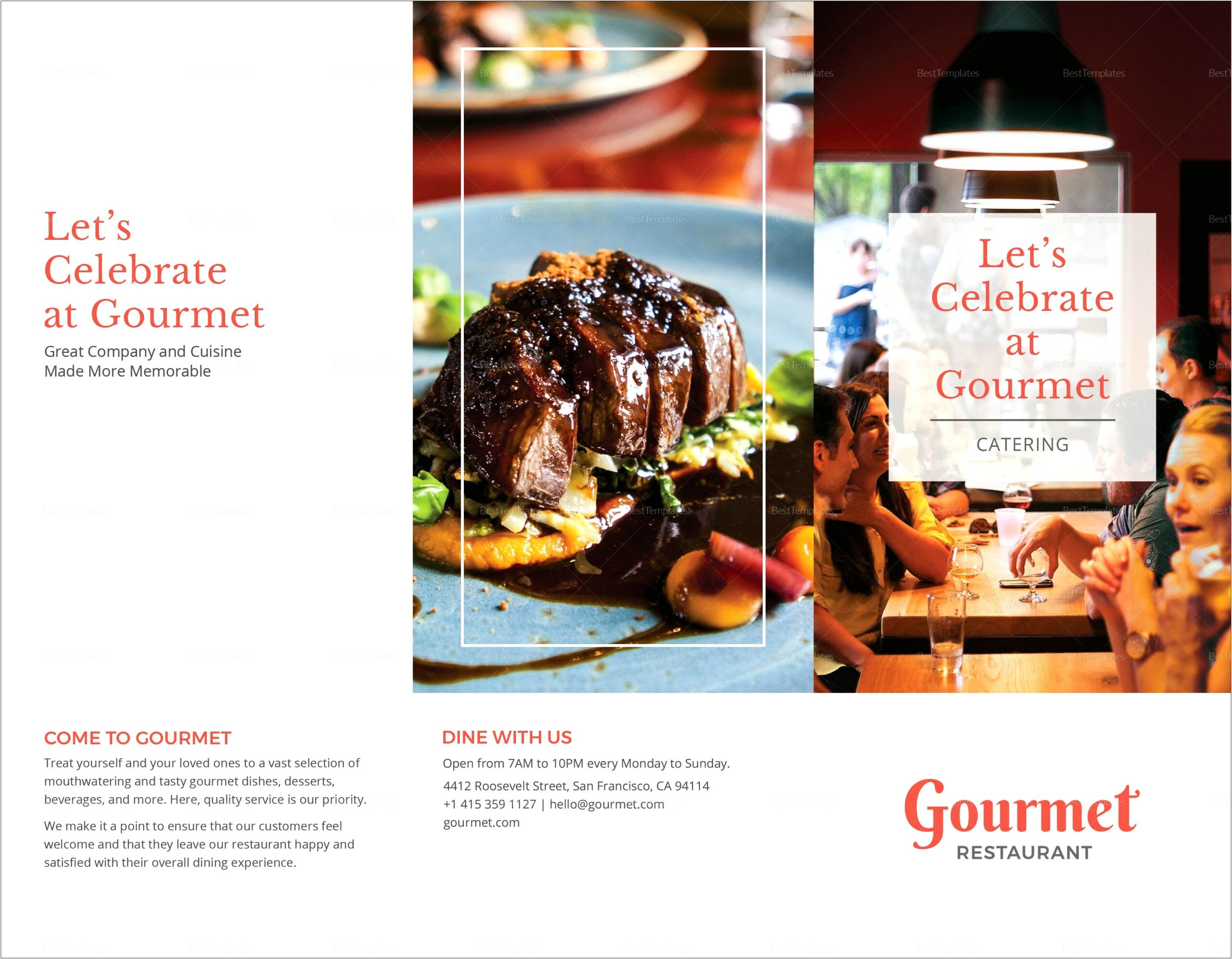 Free Catering Brochures Templates For Microsoft Word