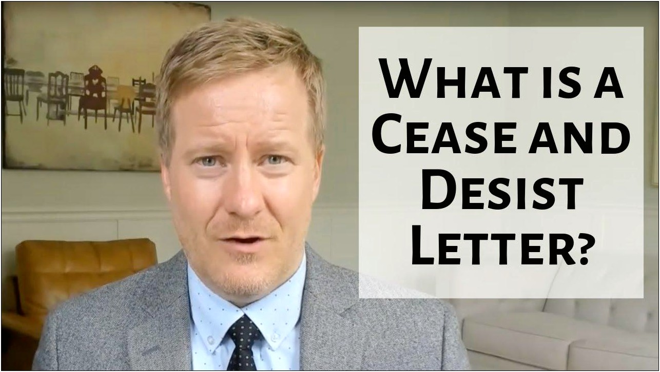 Free Cease And Desist Letter Garnishment Template