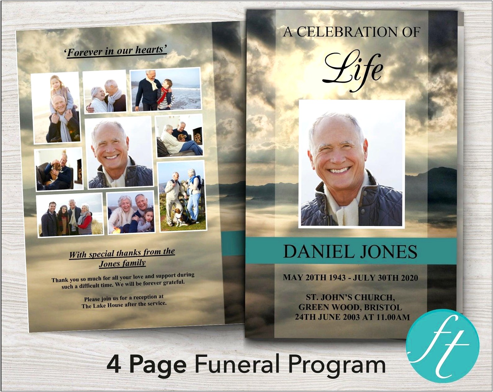 Free Celebration Of Life Program Template Download